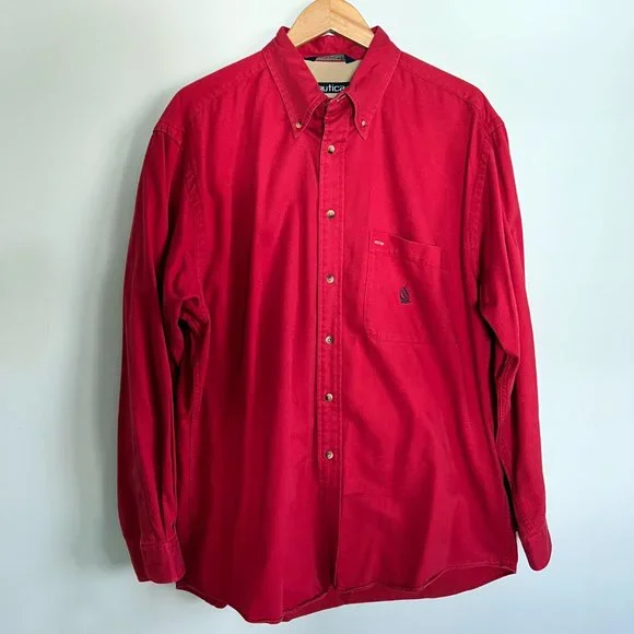 Nautica Men's Dress Shirt Size Large - Picture 3 of 14